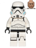 LEGO sw617 Stormtrooper (Printed Legs, Dark Azure Helmet Vents, Frown)
